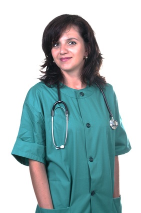 female surgeon smiling