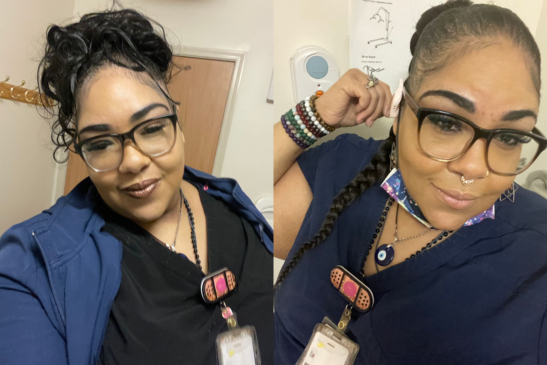 Nurse photo contest winner Dashawnda Pryor - both photos