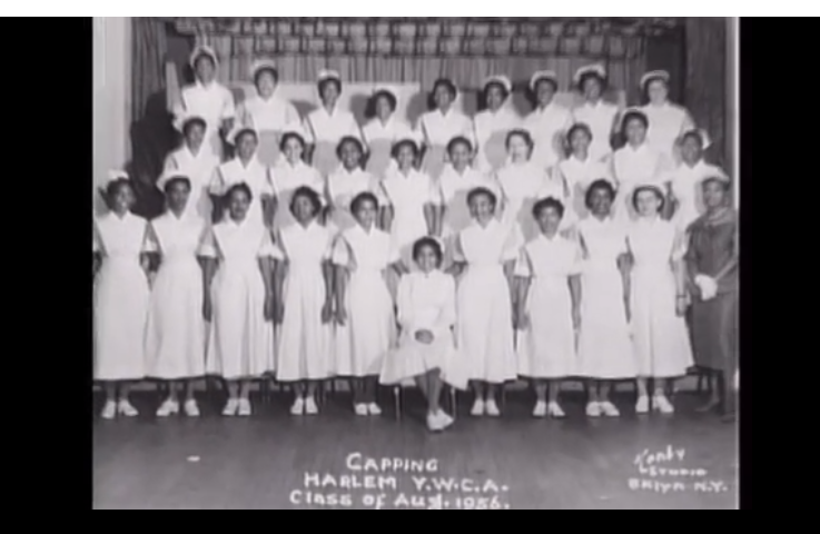Alberta Hunter and her nursing school classmates